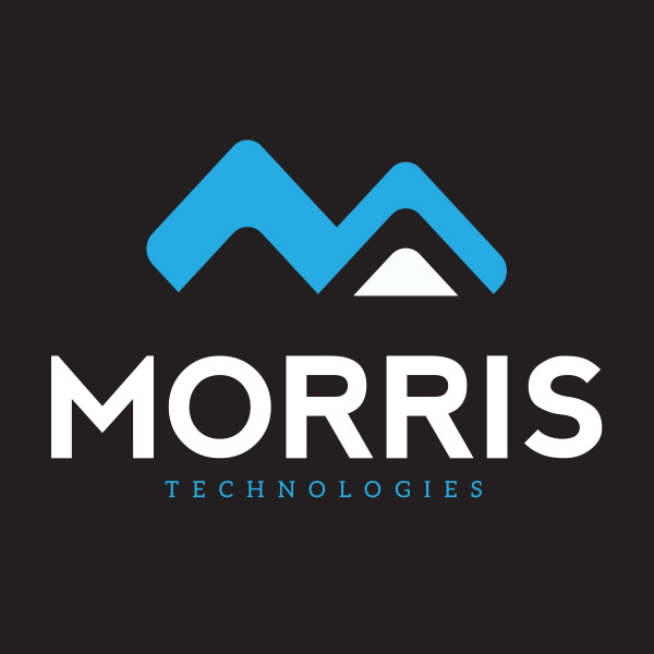 Morris Technologies Modern Dark Blue Logo